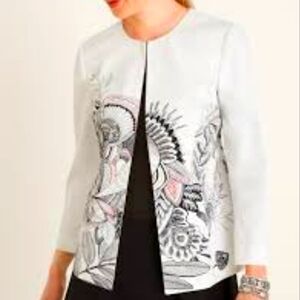 Elegant Chico' Floral Print Women's Jacket